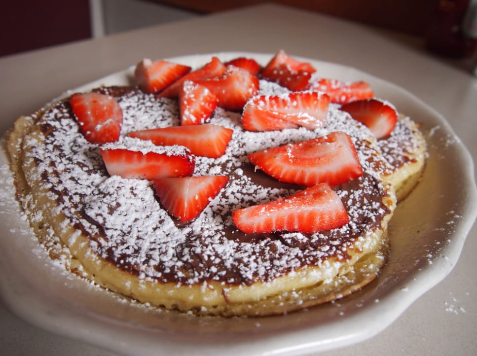 Golden Brown Griddle Pancakes.