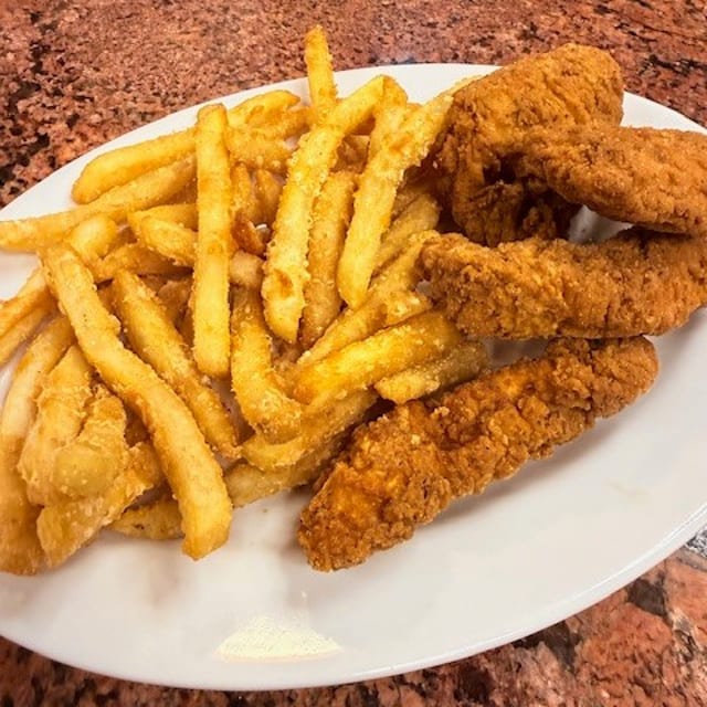 Chicken Fingers with Fries.