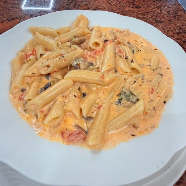 Pasta with Vodka Sauce.
