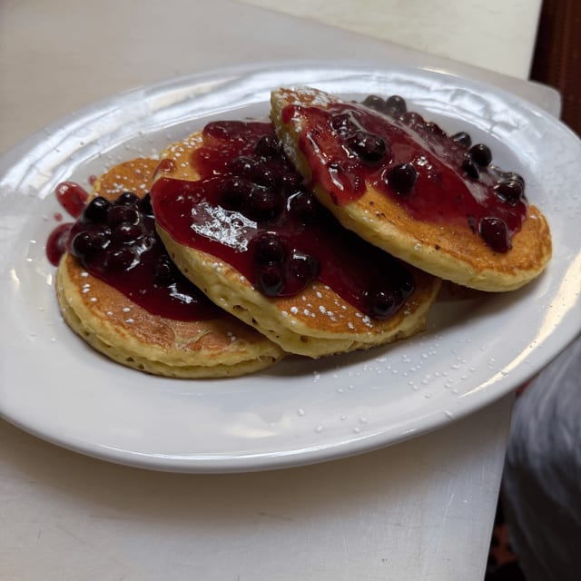 Blueberry Pancakes.